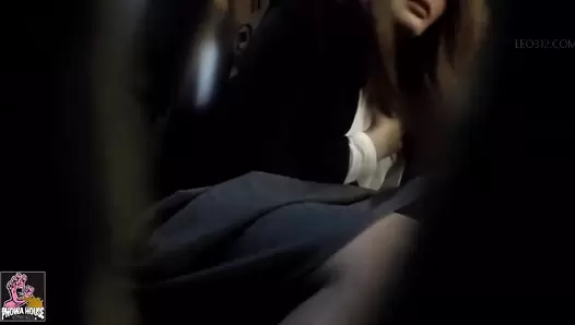 PGFD-064 03 Hidden camera: OL’s car sickness and vomit agony.
