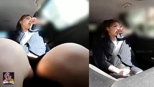 PGFD-064 01 Hidden camera: OL’s car sickness and vomit agony.