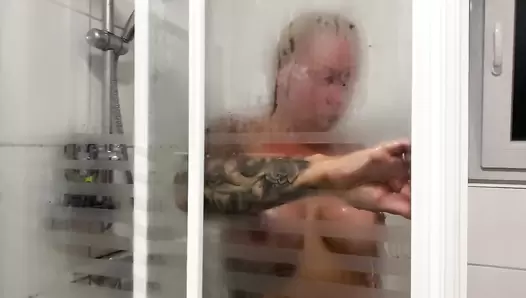 Devil Sophie - Hottest shit of the year after showering & rubbed the big boobs