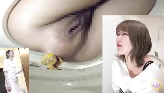 SL-526 06 Girls taking a shit at girlfriend’s house toilet. Awkward flatus and chattering during defecation. VOL. 6