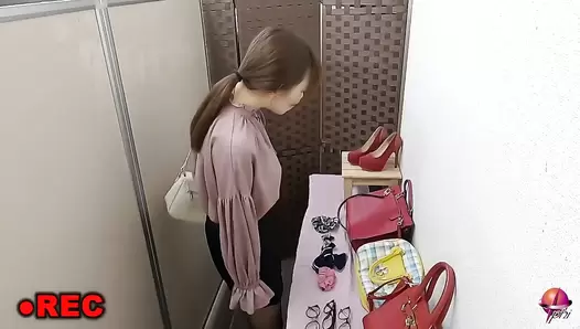 PP-255 02 Women punished for shoplifting. Anal harassment and excretion