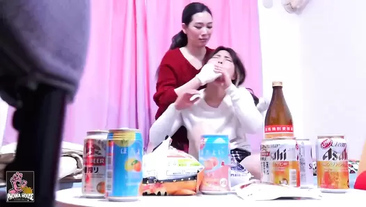 PGFD-081 06 Drunk vomiting: girlfriend’s betrayal during drinking party.