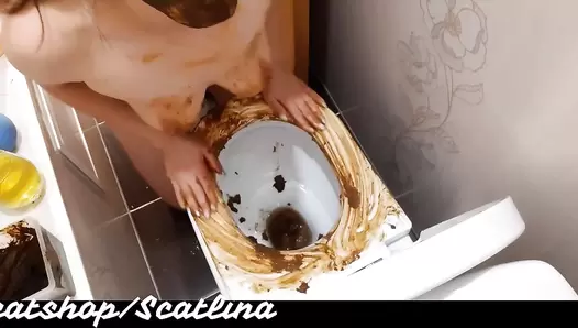 ScatLina - Dirty toilet (Part 1)