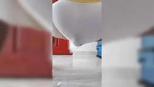 MissAnja - Blonde Shitting Huge Destroy Her Panty Smearing