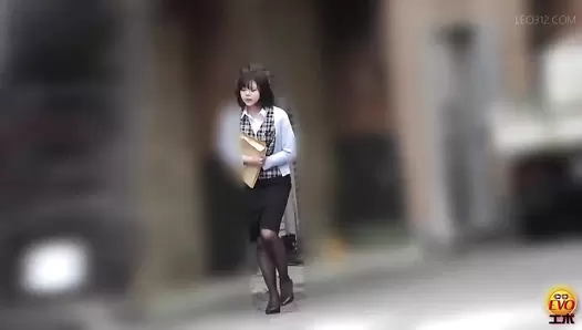 EE-590 02 Hidden video footage: OLs with stomach aches rushing to the toilet to release angry diarrhea stool