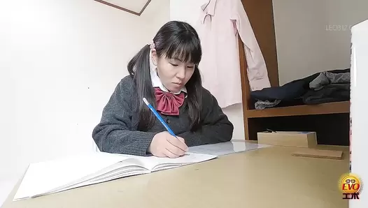 EE-583 06 Hidden footage by malicious older brother: enema for the sleeping sister