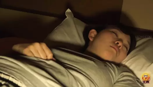 EE-583 05 Hidden footage by malicious older brother: enema for the sleeping sister