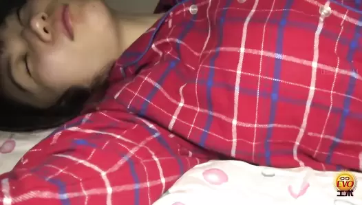 EE-583 03 Hidden footage by malicious older brother: enema for the sleeping sister