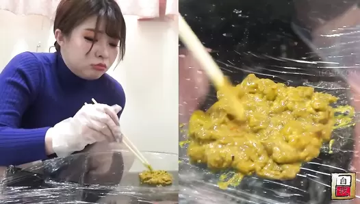 JG-523 04 Poop review! Self-filmed scat portrait: girls analyzing their own feces. VOL. 2
