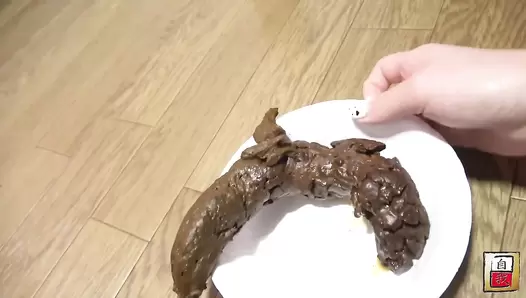 JG-523 03 Poop review! Self-filmed scat portrait: girls analyzing their own feces. VOL. 2