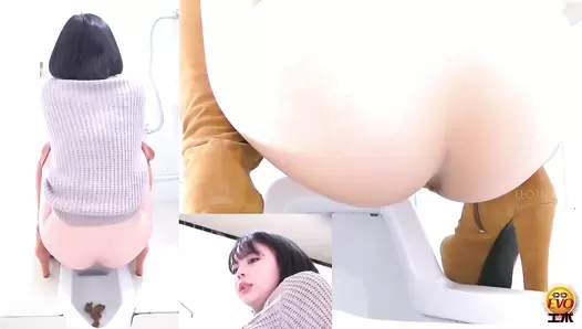 EE-584 03 High-quality extra-thick and healthy poops coming out from beautiful and sexy round asses