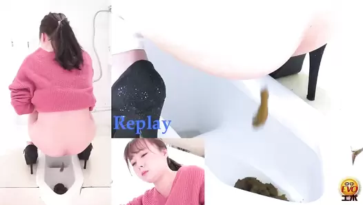 EE-584 01 High-quality extra-thick and healthy poops coming out from beautiful and sexy round asses
