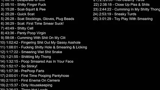 LoveRachelle2 - My First 100 Videos! 13 HOURS of POOP With Shit. Part 1