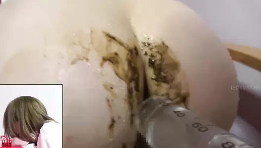 FF-547 01 Endless enema: joy after the pain. Coffee enema, milk enema and hot water enema