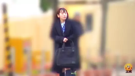 EE-579 01 Hidden camera caught obscene sounds in the toilet: girls spreading their asses to release farts with residual feces
