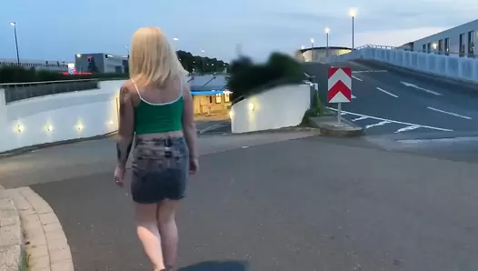 Devil Sophie - OMG I have to poop and piss like this - come on let's have a look at the parking garage