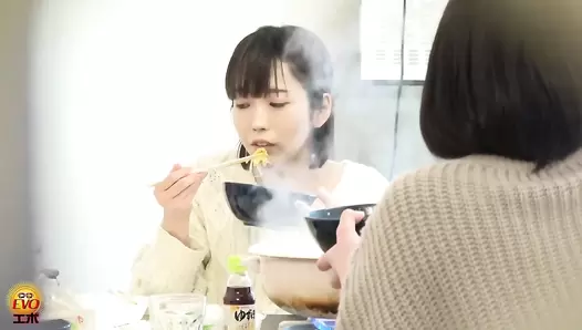 EE-576 01 Hidden video footage: group of girls who ate too much rushing to the toilet. Miserable diarrhea party!