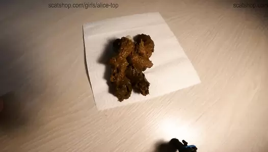 Markovna - A bunch of soft poop with discharge