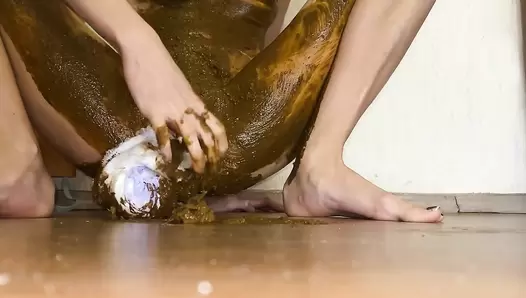 p00girl - Diaper smearing with diarrhea