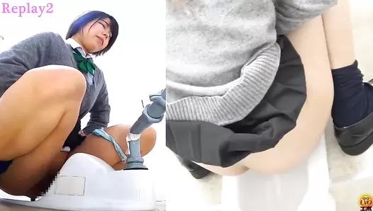 EE-571 02 Secret toilet shoots of shy school girl farting and pooping, JAV Collection, 