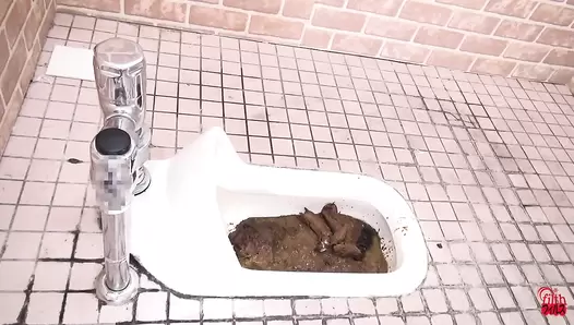FF-452 04 Strong smell! Almost fainting in agony! Toilet voyeur: OL’s poop that does not flush