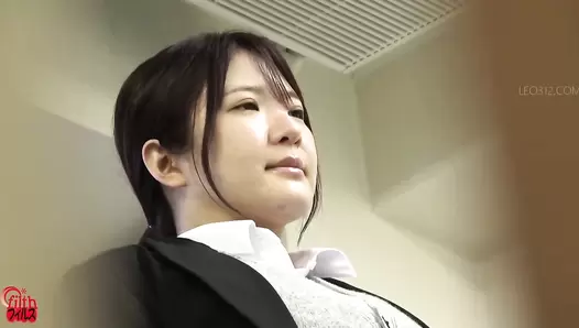 FF-541 04 New female employees leaking imminent and shameful farts before defecation