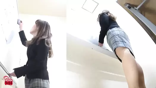 FF-541 04 New female employees leaking imminent and shameful farts before defecation