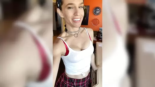 VibeWithMolly - School girl poops in bag