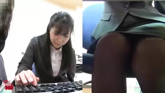 FF-541 01 New female employees leaking imminent and shameful farts before defecation
