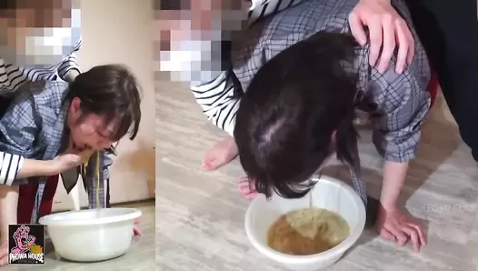 PGFD-077 02 Japanese girls eating, puking and masturbating in own vomit