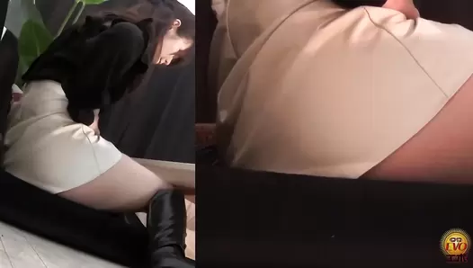 EE-568 01 Gals in boots farting and leaking diarrhea