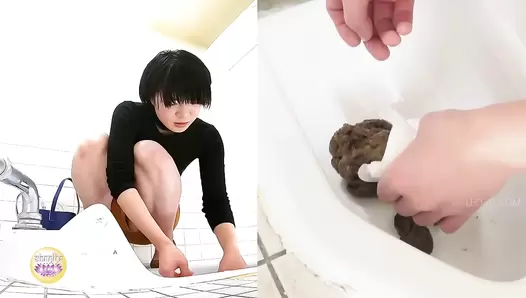SL-504 01 Girls doing kinky things with their poop, after looking how it comes out of their asses