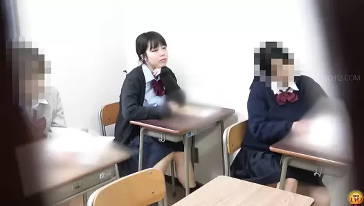EE-564 06 School girls suffering from abdominal pain during a day, defecating until their stool becomes water