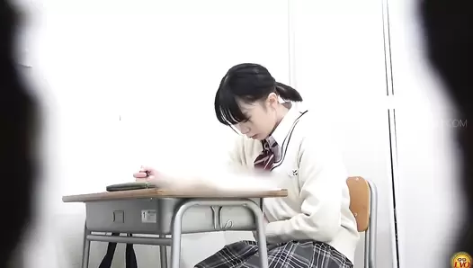 EE-564 05 School girls suffering from abdominal pain during a day, defecating until their stool becomes water