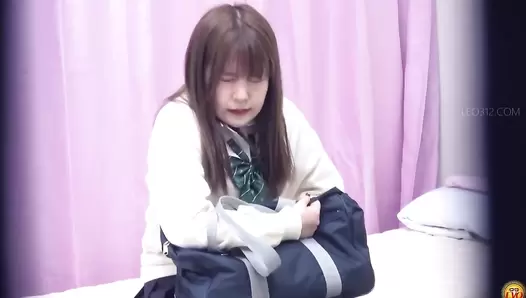 EE-564 04 School girls suffering from abdominal pain during a day, defecating until their stool becomes water