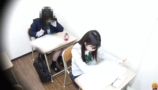 EE-564 02 School girls suffering from abdominal pain during a day, defecating until their stool becomes water