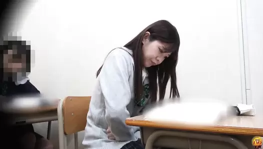 EE-564 02 School girls suffering from abdominal pain during a day, defecating until their stool becomes water