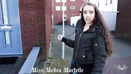 Miss Medea Mortelle - I make him swallow my Shit in Public