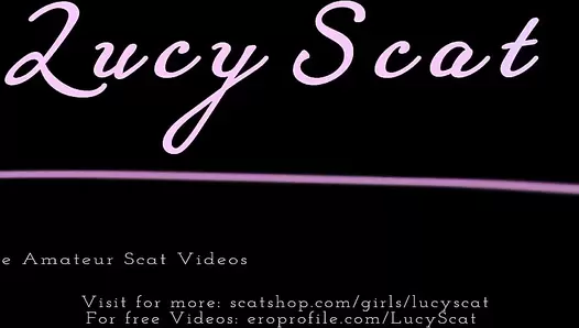 LucyScat - Cumshot on sexy lingerie panty poop