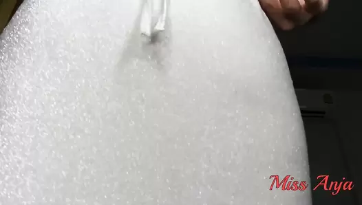 MissAnja - Shiny Cocktail Dress Shit And Anal