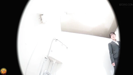 EE-786 06 Hidden camera footage of sexy poop from OLs in lewd underwear.