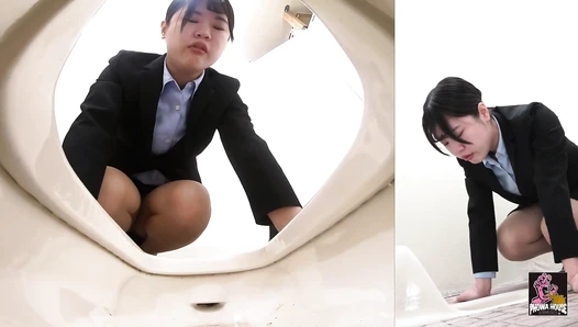 PGFD-094 05 Hidden camera: office ladies in business, car sickness, agony and vomiting.