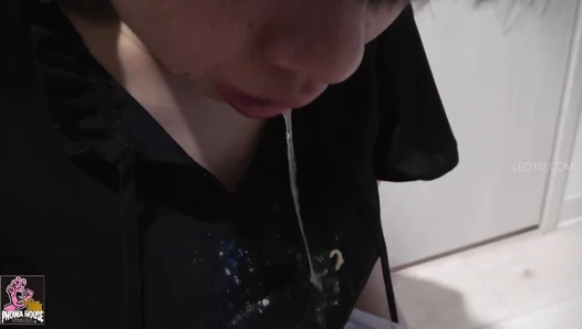 PGFD-099 03 Drunk woman, fingered deep in her throat and vomited violently.