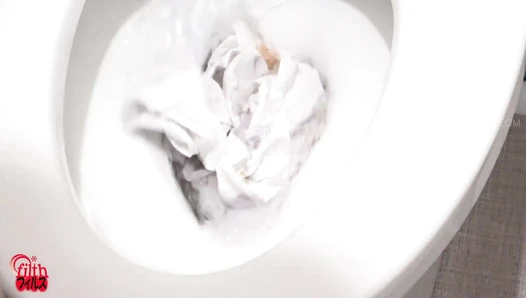 FF-677 02 Hidden camera in the house: sisters pooping naked!