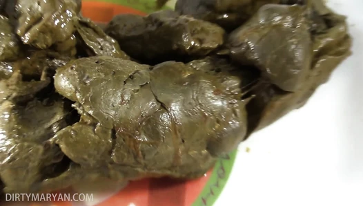DirtyMaryan - Pooping snake facing you and encouraging you eating my shit
