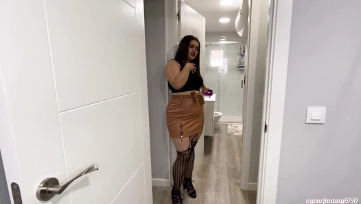 Yourfantasy6190 - Femdom toilet humiliation and masturbation
