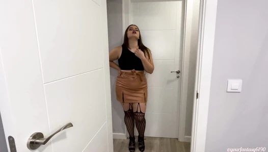 Yourfantasy6190 - Femdom toilet humiliation and masturbation
