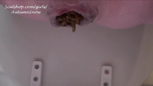 AutumnYoung - 2 HUGE Creamy Shits & MASTURBATE