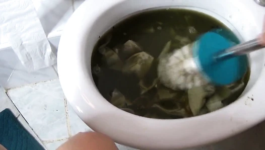 HotDirtyIvone - An EMERGENCY clogged TOILET, BIG SHIT