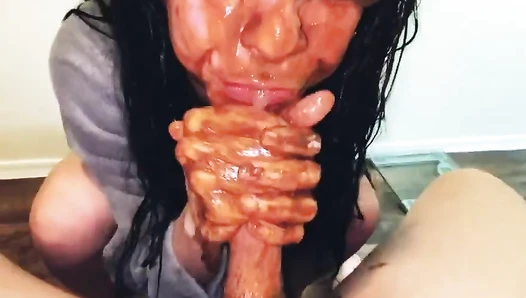 Daddysaysgo - Smearing shit all over my face in a bathrobe